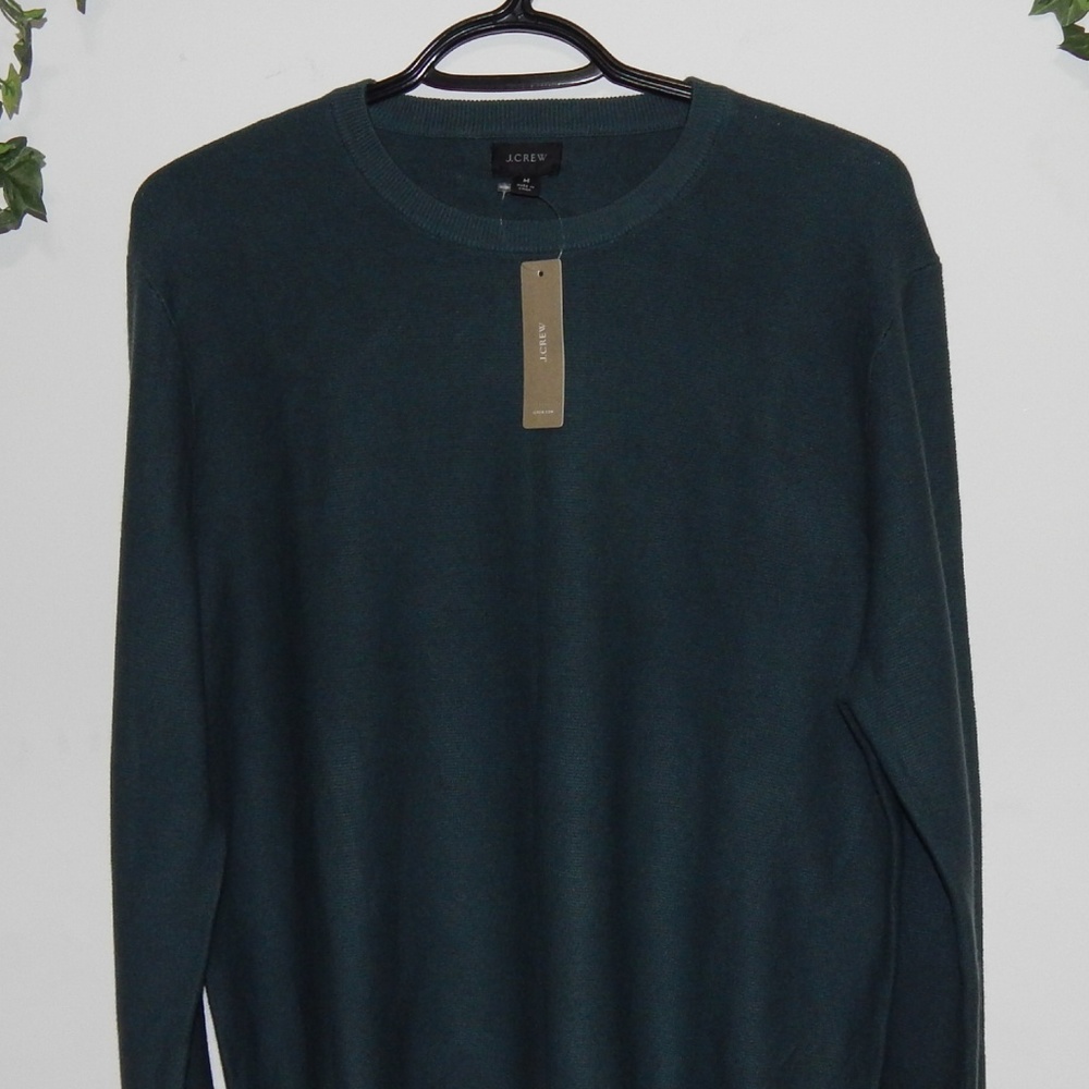 Thin Cotton Teal Sweater - M